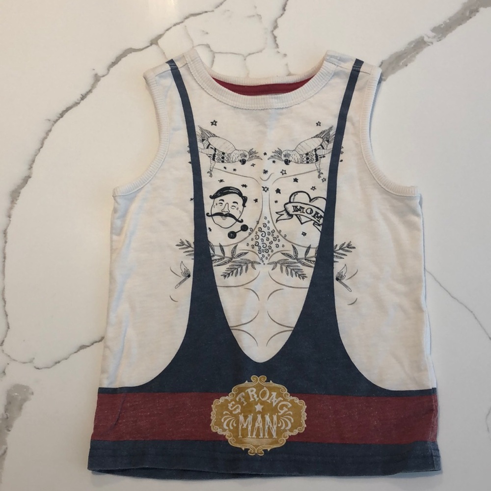 4T rockabilly circus cotton tank top
